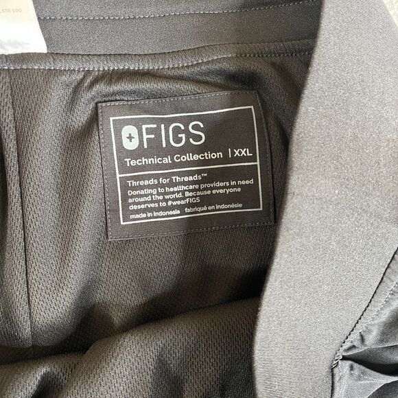 FIGS Technical Collection Scrub  Bottom Womens XXL Black Pants W23SW2005 - Picture 6 of 11